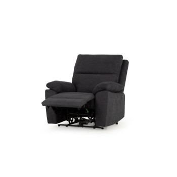 Gracey 2 Seater Electric Recliner + 2 Fabric Electric Recliner Chairs, Charcoal