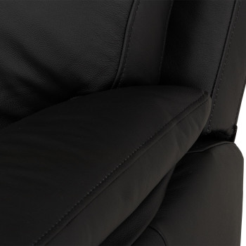 Gracey 3 Seater Electric Recliner + 2 Leather Electric Recliner Chairs, Black