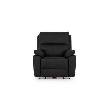 Gracey 2 Seater Electric Recliner + 2 Leather Electric Recliner Chairs, Black