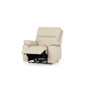 Gracey 2 Seater Electric Recliner + 2 Leather Electric Recliner Chairs, Light Grey