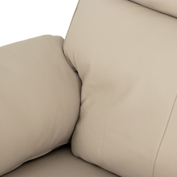 Gracey 2 Seater Electric Recliner + 2 Leather Electric Recliner Chairs, Light Grey