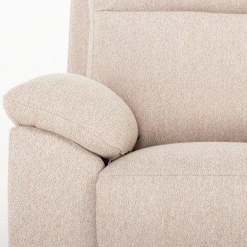 Gracey 3 Seater Electric Recliner + 2 Fabric Electric Recliner Chairs, Taupe