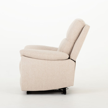 Gracey 2 Seater Electric Recliner + 2 Fabric Electric Recliner Chairs, Taupe