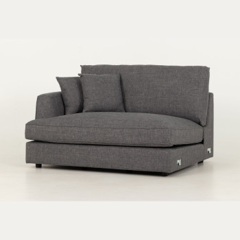 Hampshire Lounge Suite 4 Seater + Ottoman, Dark Grey