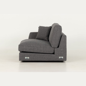 Hampshire Lounge Suite 4 Seater + Ottoman, Dark Grey