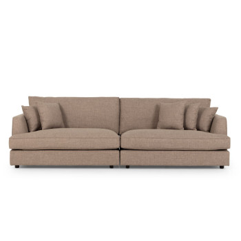 Hampshire Lounge Suite 4 Seater + Ottoman, Taupe