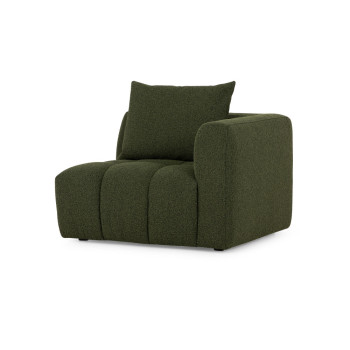 Ikon 3 Seater Modular Chaise Sofa Left Hand Facing, Green