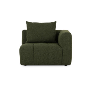 Ikon 3 Seater Modular Chaise Sofa Left Hand Facing, Green
