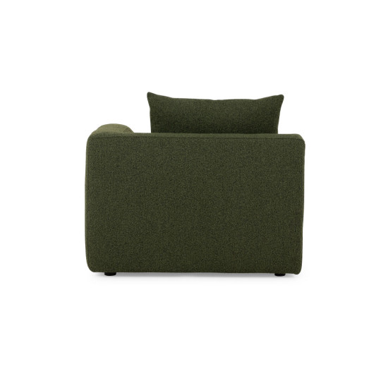 Ikon 3 Seater Modular Left Hand Facing Chaise Sofa, Green