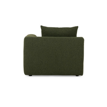 Ikon 3 Seater Modular Left Hand Facing Chaise Sofa, Green