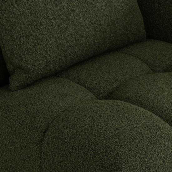 Ikon 3 Seater Modular Left Hand Facing Chaise Sofa, Green
