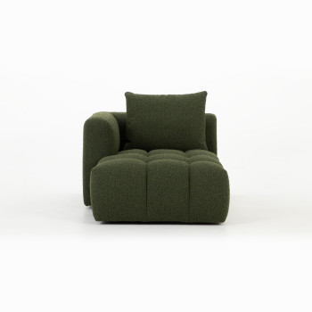 Ikon 3 Seater Modular Left Hand Facing Chaise Sofa, Green