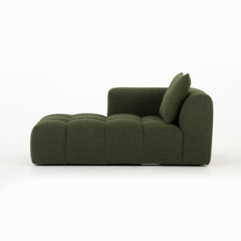 Ikon 3 Seater Modular Left Hand Facing Chaise Sofa, Green