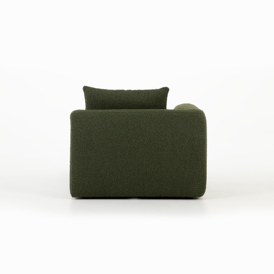 Ikon 3 Seater Modular Left Hand Facing Chaise Sofa, Green