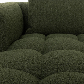 Ikon 3 Seater Modular Left Hand Facing Chaise Sofa, Green