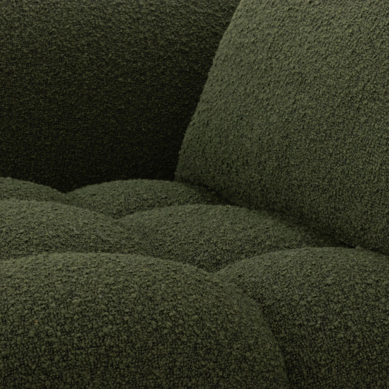 Ikon 3 Seater Modular Left Hand Facing Chaise Sofa, Green