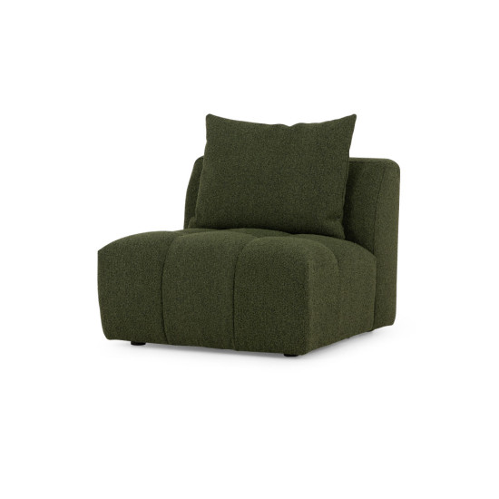 Ikon 3 Seater Modular Left Hand Facing Chaise Sofa, Green