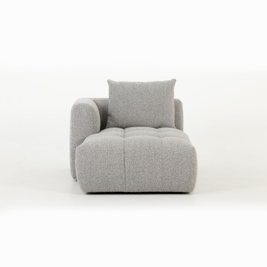 Ikon 3 Seater Modular Left Hand Facing Chaise Sofa, Grey