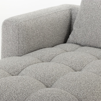 Ikon 3 Seater Modular Chaise Sofa Left Hand Facing, Grey