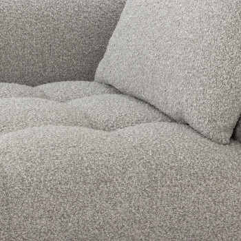 Ikon 3 Seater Modular Chaise Sofa Left Hand Facing, Grey