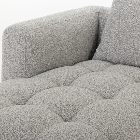 Ikon 3 Seater Modular Left Hand Facing Chaise Sofa, Grey