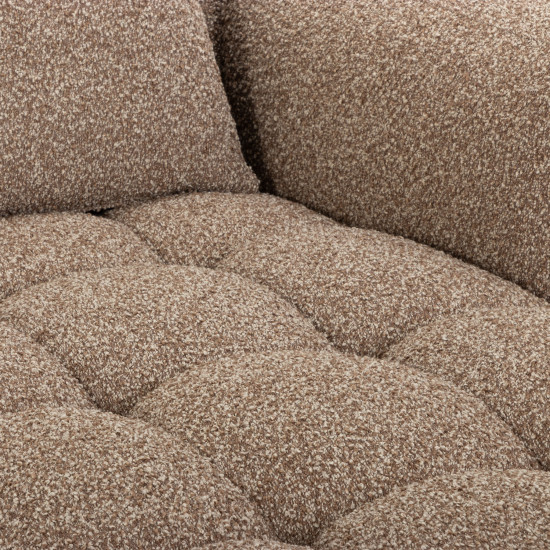 Ikon 3 Seater Modular Right Hand Facing Chaise Sofa, Brown