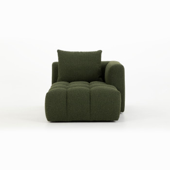 Ikon 3 Seater Modular Right Hand Facing Chaise Sofa, Green