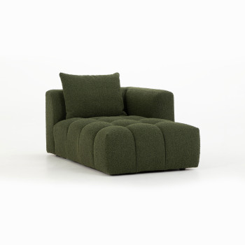 Ikon 3 Seater Modular Right Hand Facing Chaise Sofa, Green