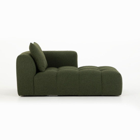 Ikon 3 Seater Modular Right Hand Facing Chaise Sofa, Green