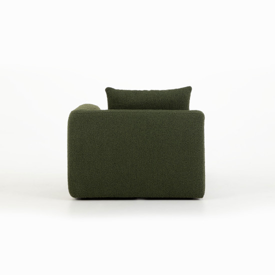 Ikon 3 Seater Modular Right Hand Facing Chaise Sofa, Green