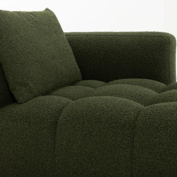 Ikon 3 Seater Modular Right Hand Facing Chaise Sofa, Green