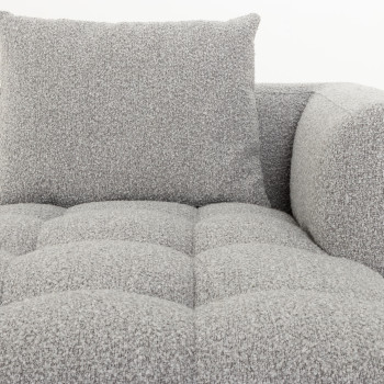 Ikon 3 Seater Modular Right Hand Facing Chaise Sofa, Grey