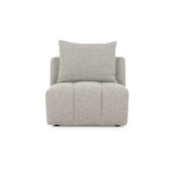 Ikon 3 Seater Modular Sofa With Ottoman, Grey