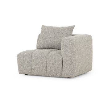 Ikon 3 Seater Modular Sofa With Ottoman, Grey