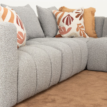 Ikon 3 Seater Modular Chaise Sofa, Grey