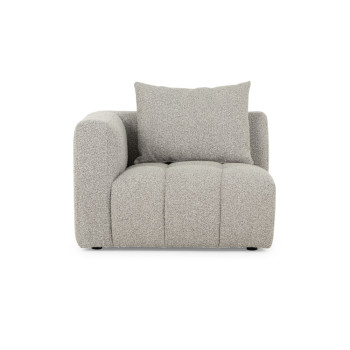 Ikon 3 Seater Modular Sofa With Ottoman, Grey