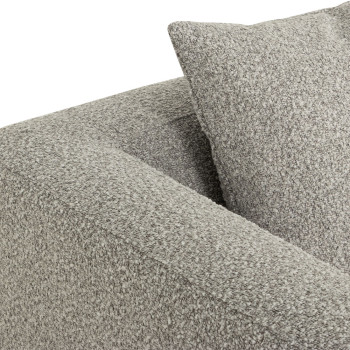 Ikon 3 Seater Modular Sofa With Ottoman, Grey
