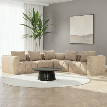 Ikon 5 Seater Corner Modular Sofa, Brown