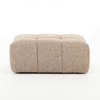 Ikon 4 Seater Modular Left Hand Facing Corner Sofa with Ottoman, Brown