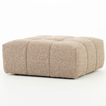 Ikon 4 Seater Modular Left Hand Facing Corner Sofa with Ottoman, Brown