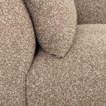 Ikon 4 Seater Corner Modular Chaise Sofa Right Hand Facing, Brown