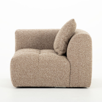 Ikon 4 Seater Corner Modular Chaise Sofa Right Hand Facing, Brown