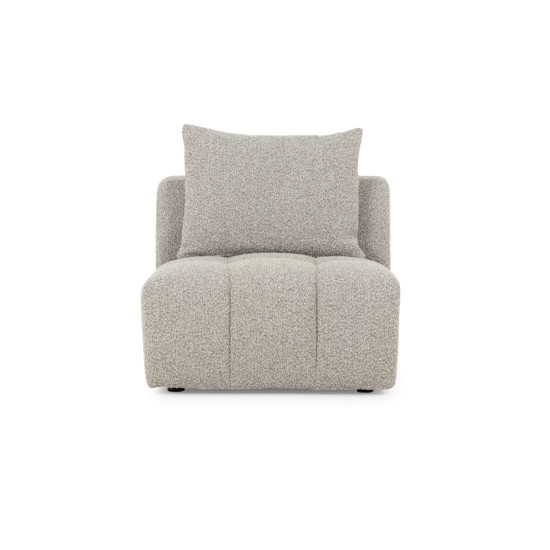 Ikon 4 Seater Modular Right Hand Facing Corner Sofa with Ottoman, Grey