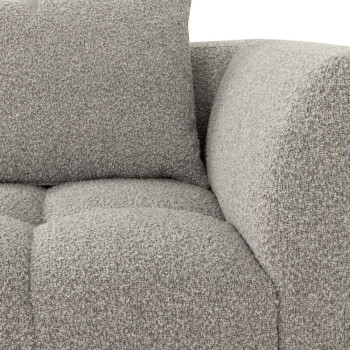 Ikon 4 Seater Modular Right Hand Facing Corner Sofa with Ottoman, Grey