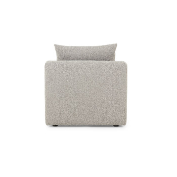 Ikon 4 Seater Modular Left Hand Facing Corner Sofa with Ottoman, Grey