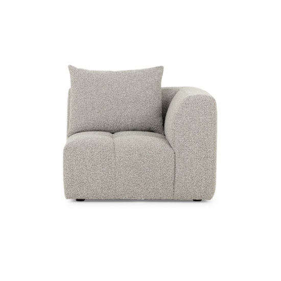 Ikon 4 Seater Modular Left Hand Facing Corner Sofa with Ottoman, Grey