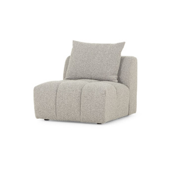 Ikon 4 Seater Modular Left Hand Facing Corner Sofa with Ottoman, Grey