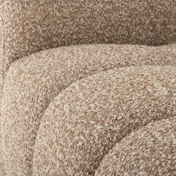 Ikon 5 Seater Corner Modular Sofa With Ottoman, Brown