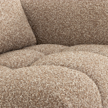 Ikon 5 Seater Corner Modular Sofa With Ottoman, Brown