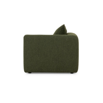 Ikon 5 Seater Corner Modular Sofa With Ottoman, Green